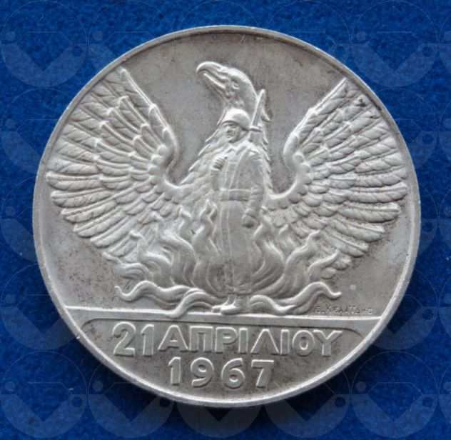 GRECIA 1970 Moneta Argento 100 Drachma