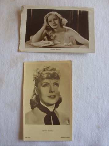 Greta Garbo attrice foto in cartolina anni 50
