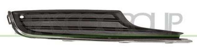 GRIGLIA INFERIORE DESTRA PARAURTI ANTERIORE-NERA GOFFRATA-CON MODANATURA CROMATA VG4002135 Plastica VOLKSWAGEN - GOLF 7 - Mod. 1012 - 0916