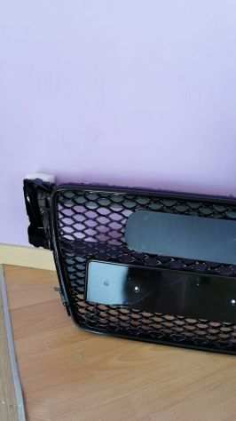 GRIGLIA RADIATORE ADATTA PER AUDI A5 2007-2011 LOOK RS5 NERO DESIGN SPORTIVO-mo