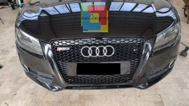 GRIGLIA RADIATORE ADATTA PER AUDI A5 2007-2011 LOOK RS5 NERO DESIGN SPORTIVO-mo