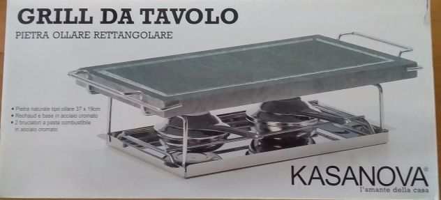 Grill da tavolo in pietra ollare