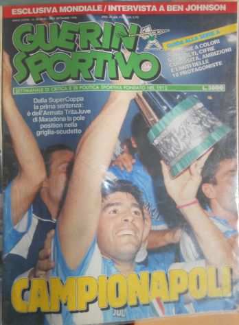 Guerin Sportivo N.36 1990 Maradona Supercoppa Campionapoli