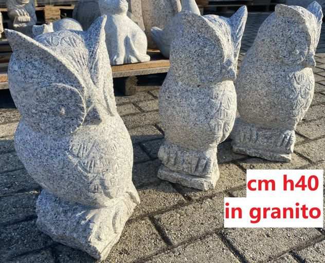 Gufo Civetta in pietra granito come regalo di natale
