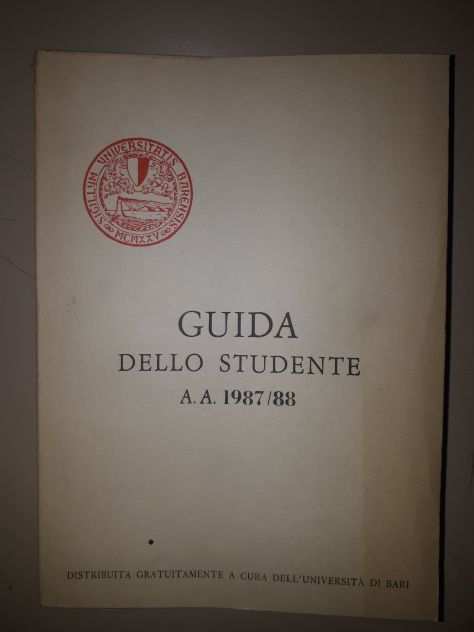 Guida dello studente Vintage Uniba 8788