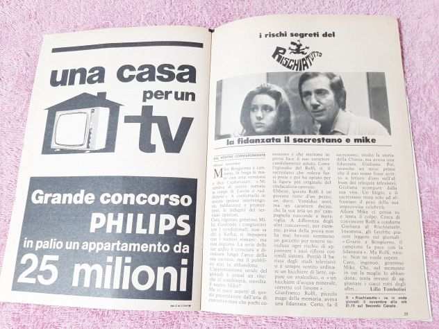 GUIDA TV CARLINO 1970 ORIGINALE