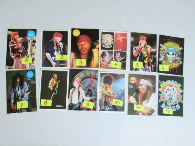 GUNS N ROSES cartolina 10 x15 vintage da collezione scegli la tua preferita