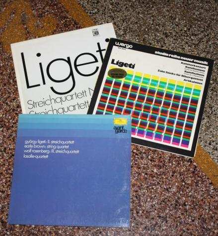 Gyorgy Ligeti - Gyorgy Ligeti-Lot of 3 Near mint Contemporary Avantgarde lps - Titoli vari - Album LP (piugrave oggetti) - 1870