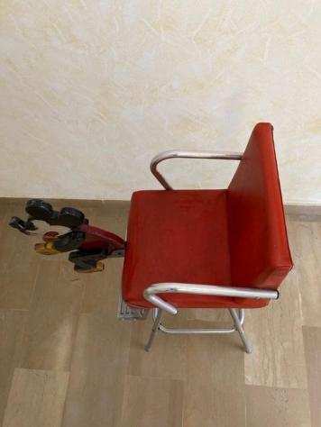 Hairdressing chair for children with wooden-cut Mickey Mouse (1950s)