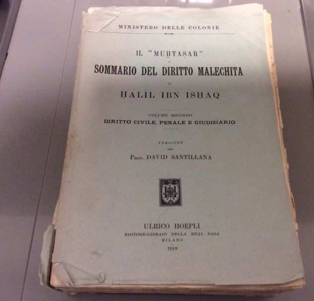 Halil Ibn Ishaq Il Muhtasar o sommario del diritto malechita. 2 volumi, 1919