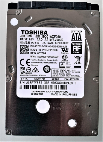Hard Disk 2,5quot interno-320 GB per Notebook