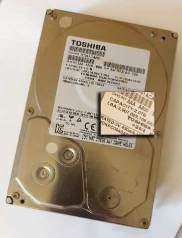 Hard Disk interno SATA TOSHIBA da 2 tera