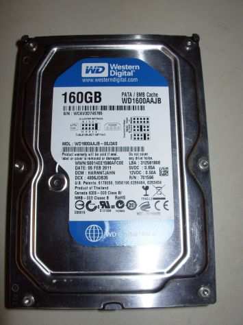 Hard Disk Western Digital Caviar Blue IDEP-ATA 3.5quot 160GB