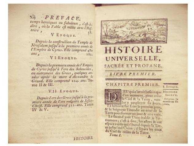 Hardion Jacques. - Histoire Universelle Sacreacutee et Profane composeacutee par Ordre de Mesdames de France - 1756