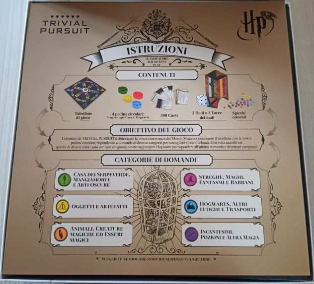 Harry Potter Gioco Da Tavolo Trivial Pursuit Italiano Winning Moves