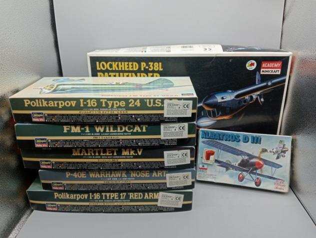Hasegawa, Ricordi, Academy - WWII - Soldatini Lotto 7x scatole Hobby Kits Modelli aerei 148 - 1980-1989