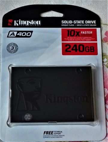 HDD SSD KINGSTON 240 GB con Windows 10 Professional installato-Per notebook
