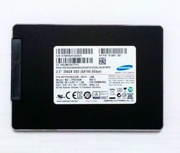 HDD SSD Samsung 256 GB con Windows 10 Professional installato-Per notebook