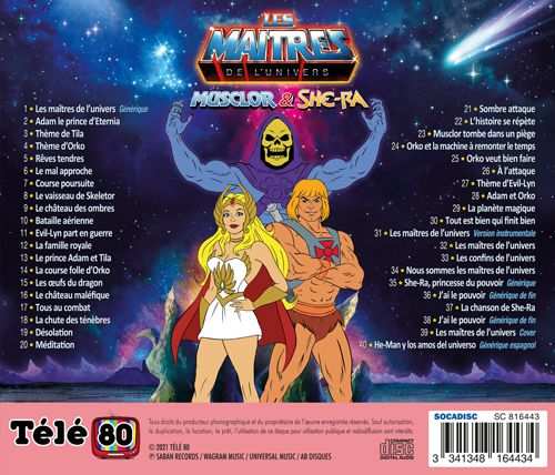 HE-MAN and She-ra The Masters of the Universe CD