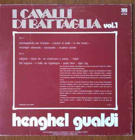 HENGHEL GUALDI I Cavalli Di Battaglia - 1979