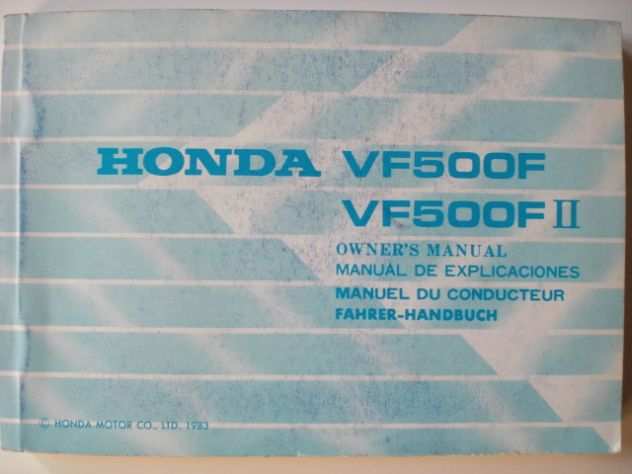 Honda CN250 CB 750 CB 900 VF XL uso manutenzione, manuali officina