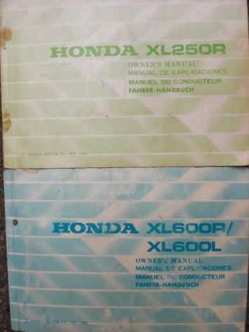 Honda CN250 CB 750 CB 900 VF XL uso manutenzione, manuali officina