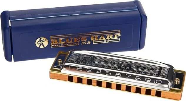 HONER Armonica diatonica 53220 MS C BLUES HARP, Made in Germany.