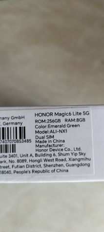 Honor magic 6 lite 5g imballato garanzia