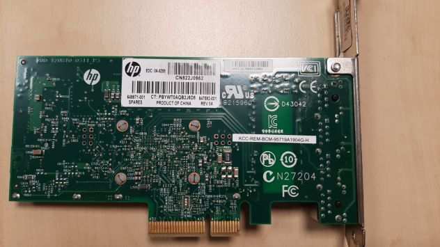 HP HSTNS-BN82 647592-001 scheda adattatore Ethernet 1 GB 4 porte 331T PCI-e