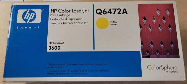 HP Q6472A toner giallo originale 3600