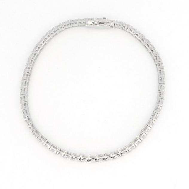 HRD Tennis Bracelet - 18 carati Oro bianco - Bracciale - 4.29 ct Diamante