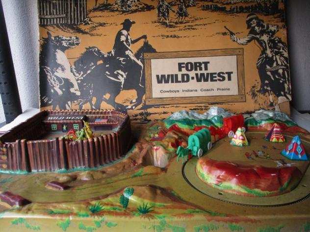 hwn west germany fort wild west circuit - Giocattolo di latta