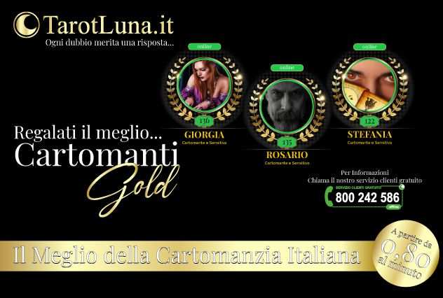 I cartomanti Gold di TarotLuna sono simbolo di serietagrave 