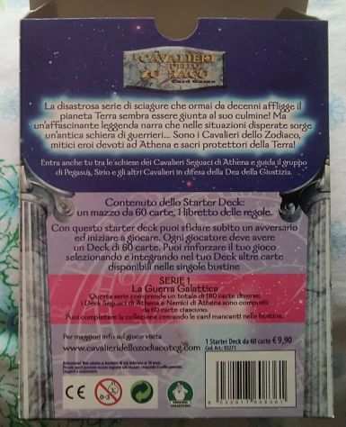 I CAVALIERI DELLO ZODIACO CARD GAME STARTER DECK (60 CARTE)