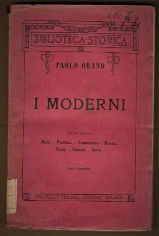 I MODERNI di Paolo Orano - Biblioteca storica n.5