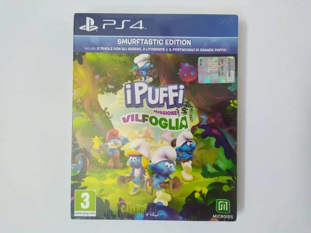 I Puffi Missione Valfoglia - Smurftastic Edition (Sony PS4, NUOVO SIGILLATO)
