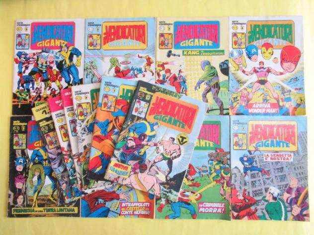 I Vendicatori Gigante nn. 1  14 Serie Completa con Poster - Avengers Edizione Marvel Corno Rara - Spillato - 1980 - 1981