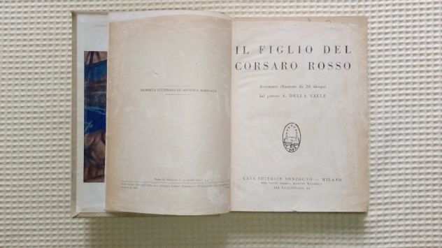 IL Figlio del Corsaro Rosso di Emilio Salgari del 1929