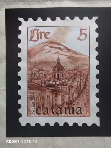 Il francobolloquot dipinto - il souvenir da Catania