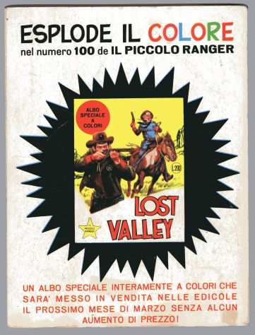IL PICCOLO RANGER 99 COLLANA COWBOY - BISONTE NERO BONELLI