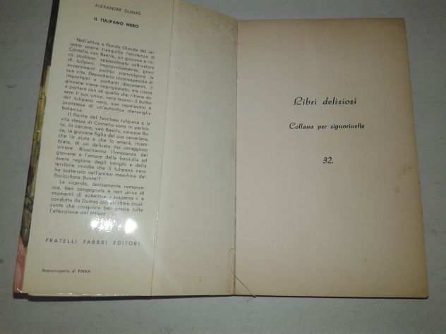 IL TULIPANO NERO F.lli Fabbri Editore 1966