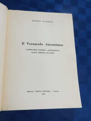 il vernacolo anconetano Libro compendio storico-antologico di Mario Panzini