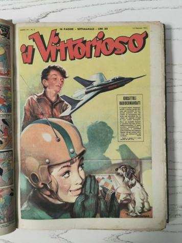 Il Vittorioso 1951 - Raccolta Annata Completa Originale - 2 Volumi rilegati - Cartonato - Prima edizione