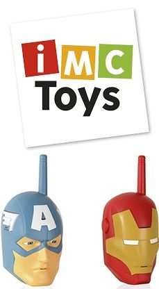 IMC Toys 390089, Walkie Talkie Iron Man e Captain America.