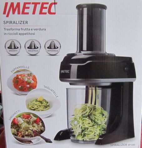 IMETEC SPIRALIZER elettrico per tagliare la verdura a forma di spaghetti...