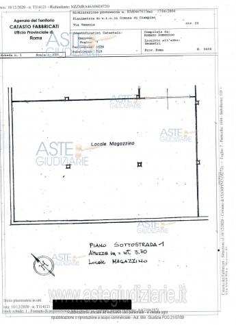 IMMOBILI-IMMOBILE COMMERCIALE-Via venezia n. 20, piano s1