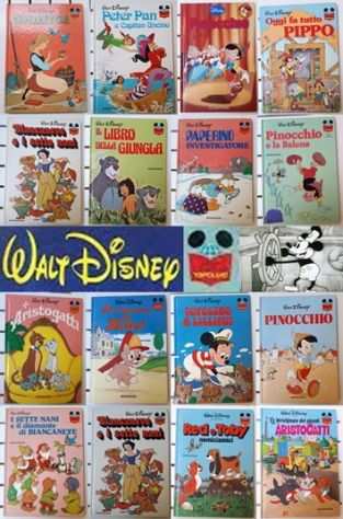 IMPARO A LEGGERE CON TOPOLINO, LOTTO N. 16 CARTONATI DISNEY.