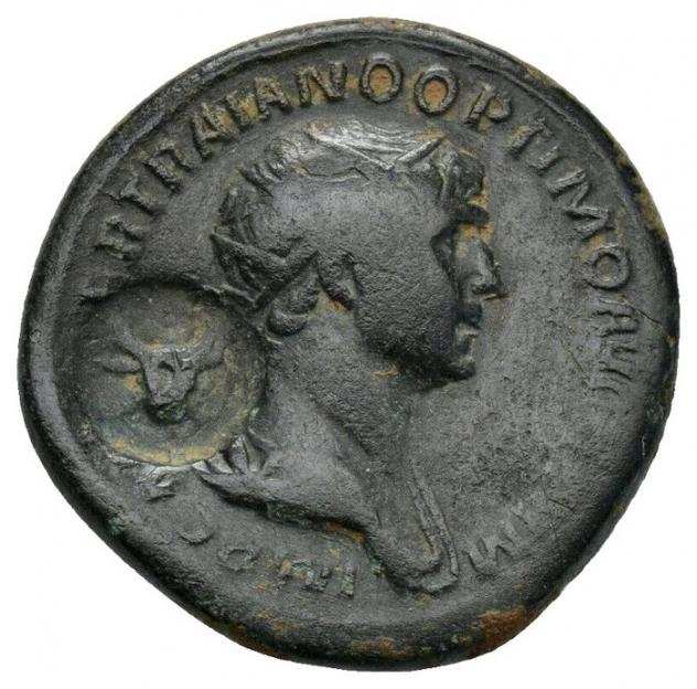 Impero romano. Traiano (98-117 d.C.). As ca 115- 116 AD , Rome mint , for Syria Province (RR)
