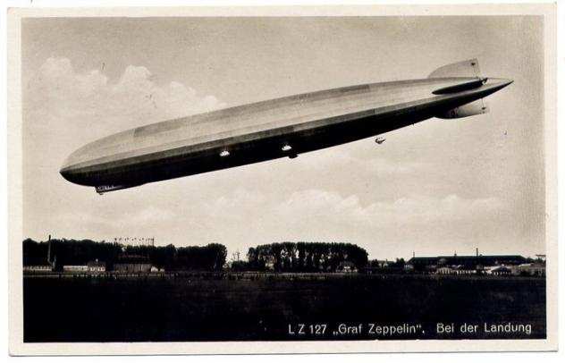 Impero tedesco 1931 - Zeppelin LZ 127 - Polarfahrt Volo Polar carta con 1 RM per Friedrichshafen via Leningrado - Michel 203 d - Sieger 119 B