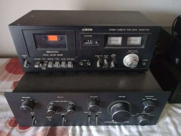 impianto stereo HI FI anni80 vintage